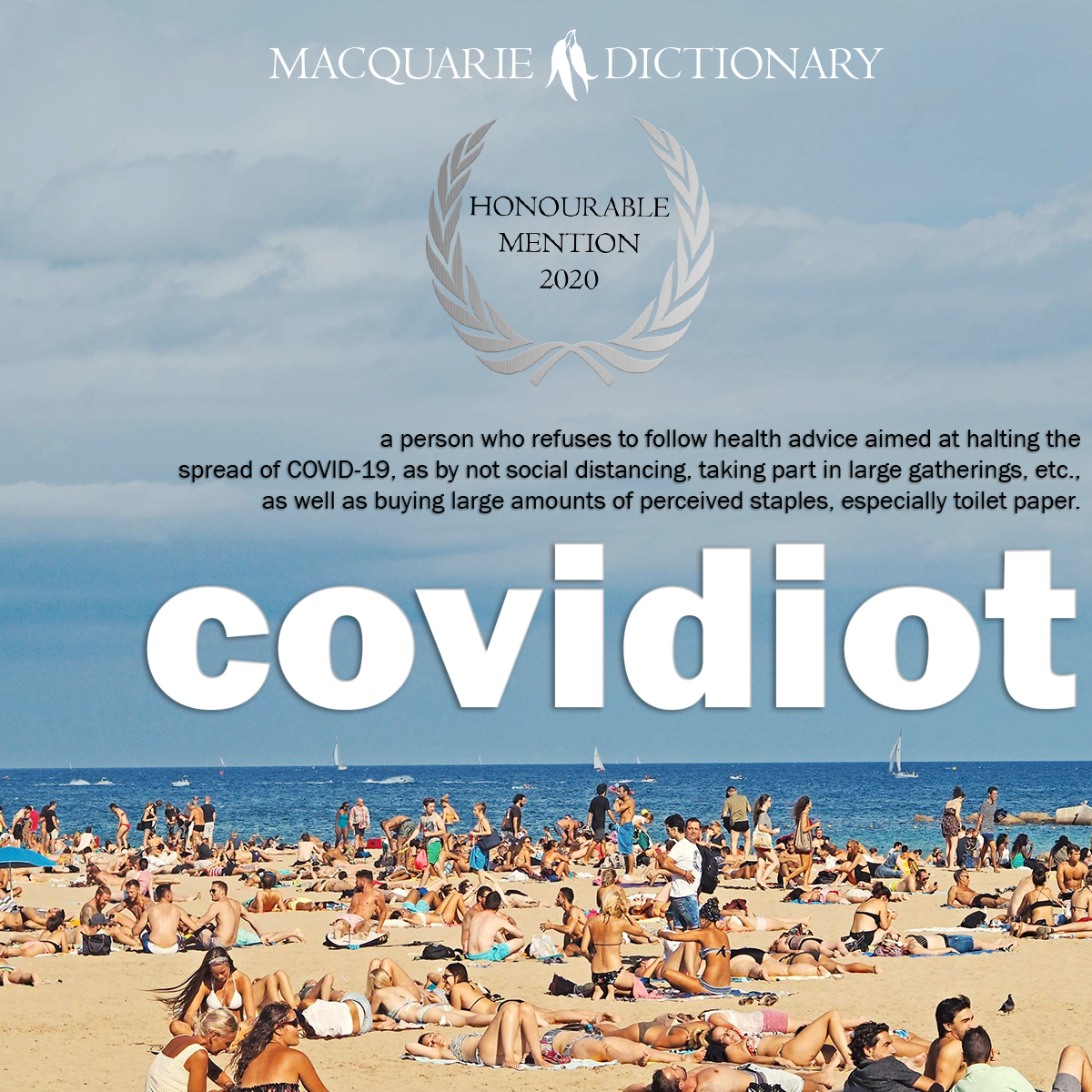 otcovidi - a person who doesn't abide by new restrictions to help stop the spread of COVID-19