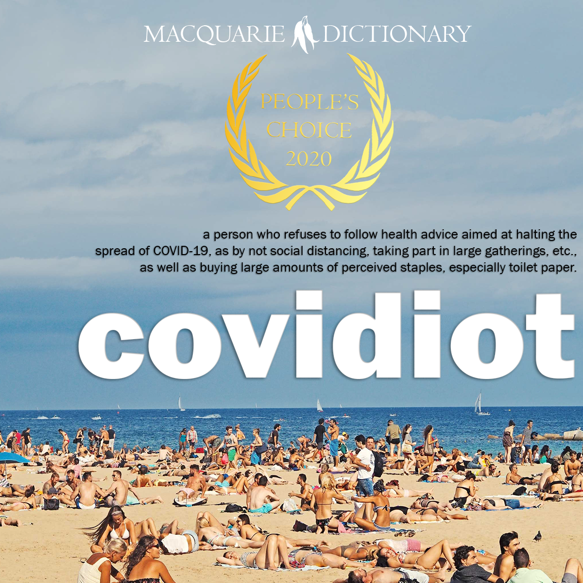 People's Choice Word of the Year 2020 covidiot COVID